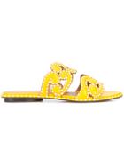 Derek Lam Issa Slide Sandal - Yellow & Orange