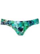 Lygia & Nanny Printed Bikini Bottom, Women's, Size: 40, Green, Polyamide/spandex/elastane