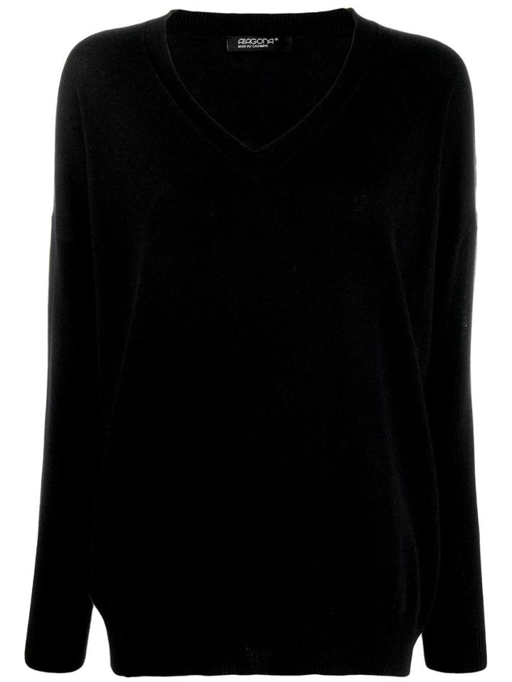Aragona V-neck Sweater - Black