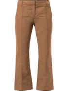 Silvia Tcherassi Leira Cropped Trousers - Brown