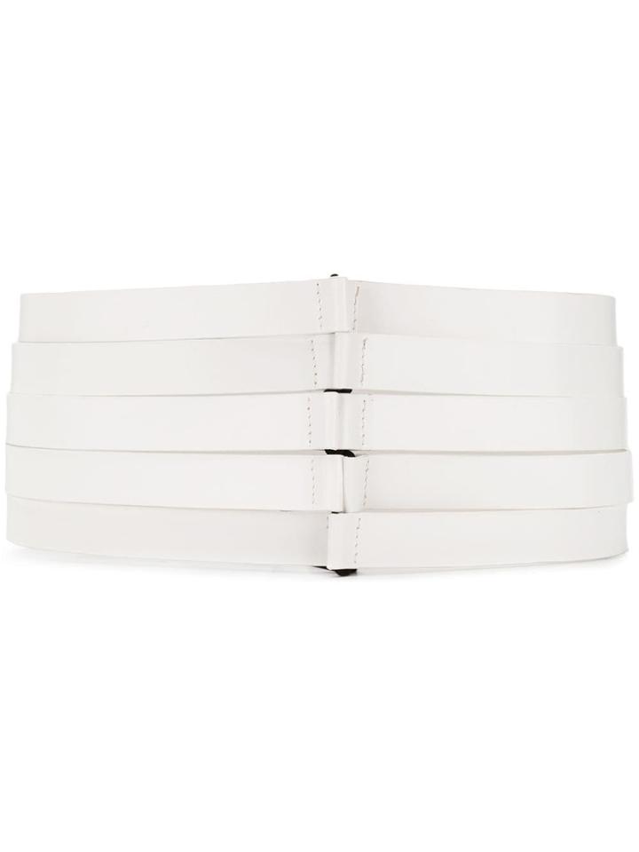 Ann Demeulemeester Strappy Waist Belt - White