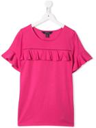 Ralph Lauren Kids Teen Ruffle Trimmed T-shirt - Pink