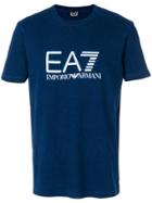 Ea7 Emporio Armani Logo Patch T-shirt - Blue