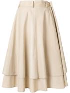 Yohji Yamamoto Vintage Draped Layered Midi Skirt - Black