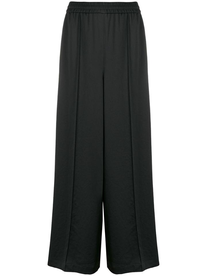 T By Alexander Wang Pull-on Palazzo Trousers - Black