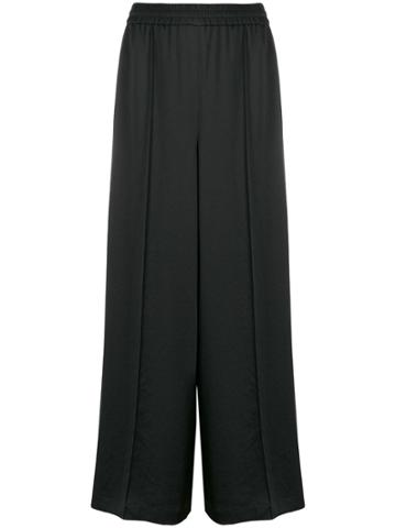 T By Alexander Wang Pull-on Palazzo Trousers - Black
