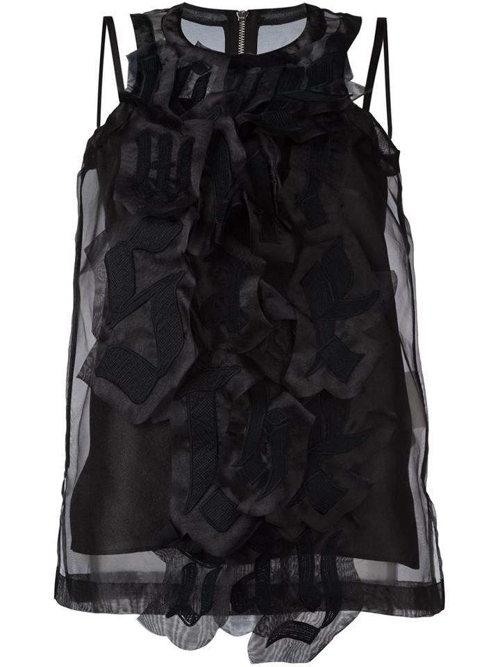 Sacai 'love Will Save The Day' Vest Top