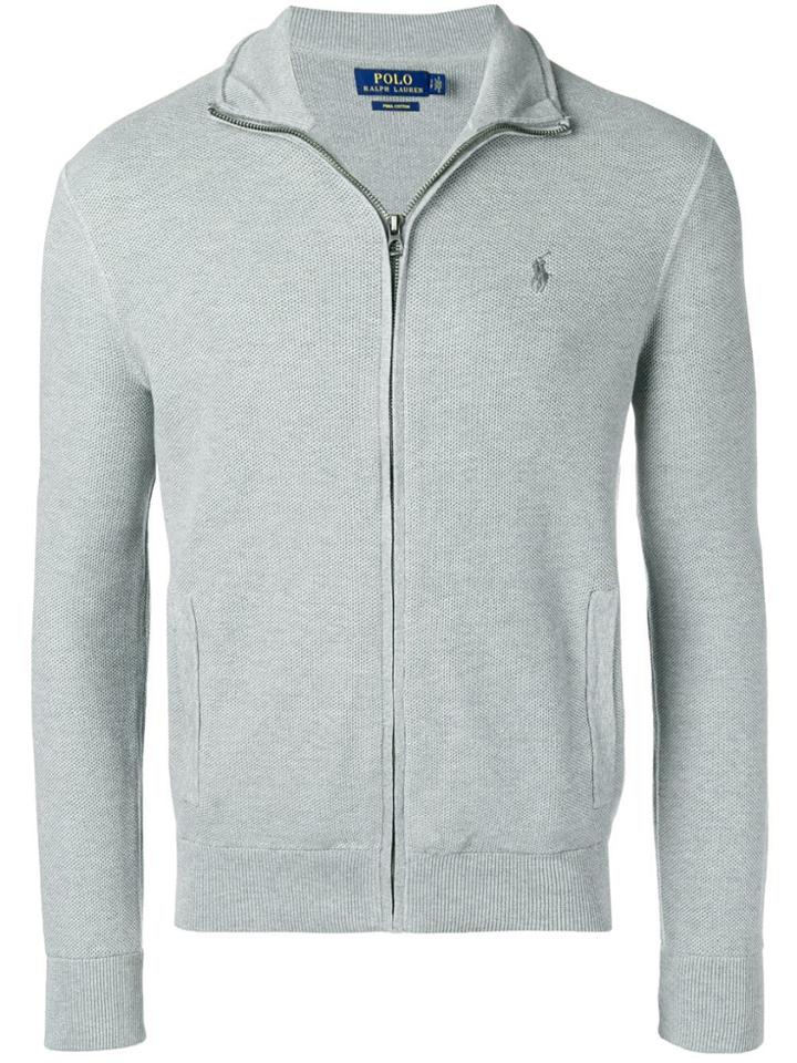 Polo Ralph Lauren Zip Front Cardigan - Grey