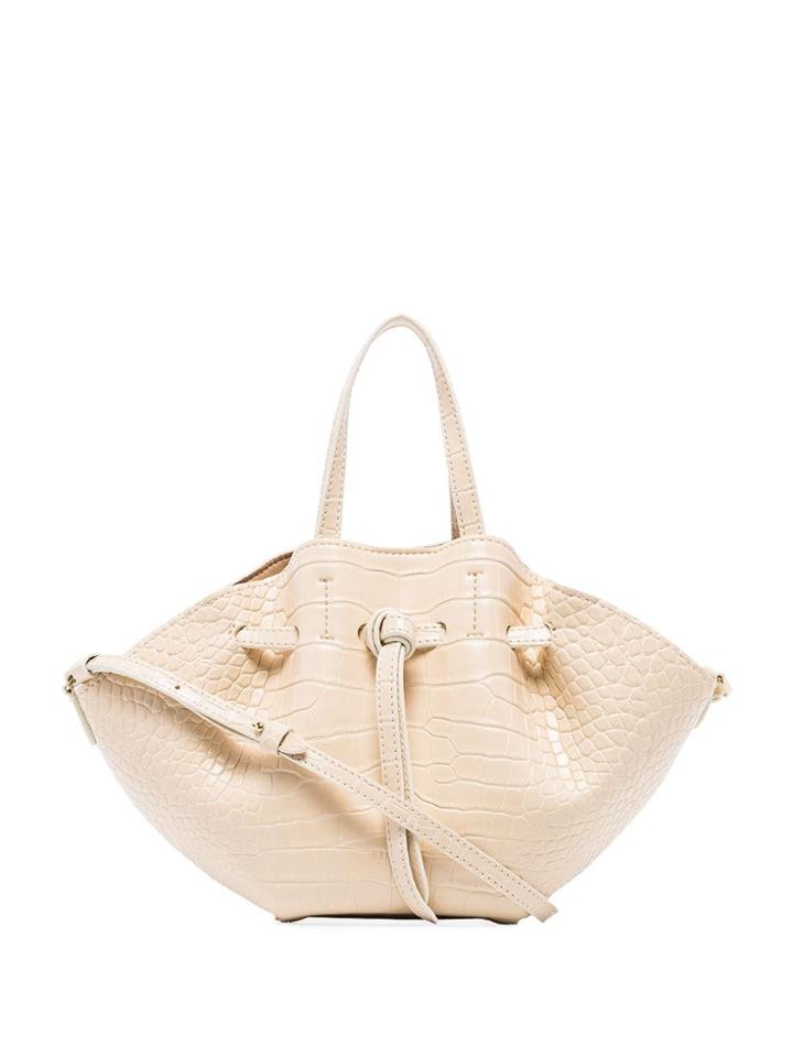 Nanushka Mini Lynne Faux Leather Tote - Neutrals