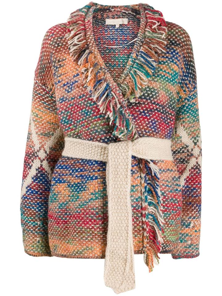 Vanessa Bruno Fringed Cardigan - Neutrals
