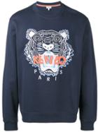 Kenzo - Tiger Embroidered Sweatshirt - Men - Cotton - Xxl, Blue, Cotton