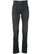 Andrea Ya'aqov Twist Leg Skinny Jeans - Grey