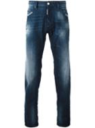 Dsquared2 Straight Leg Jeans, Men's, Size: 46, Blue, Cotton/spandex/elastane