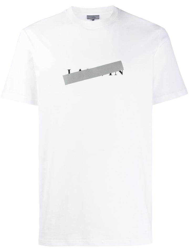 Lanvin Censored Logo Print T-shirt - White