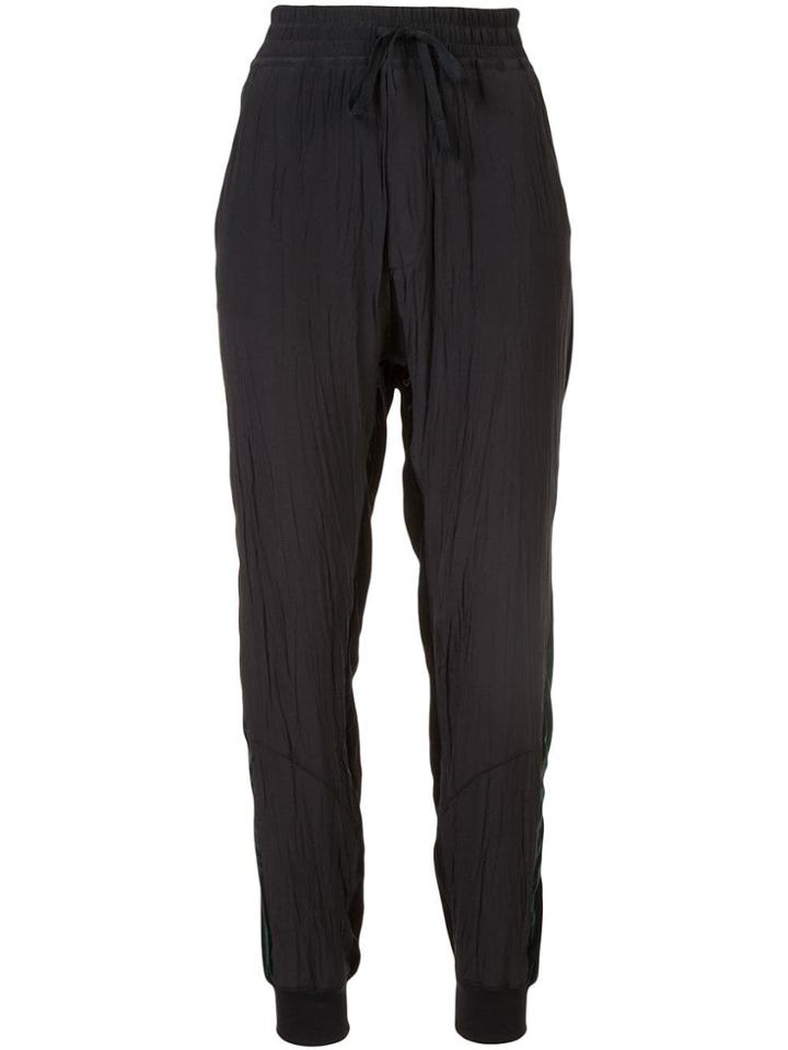 Haider Ackermann Crinkled Lounge Trousers - Black