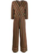 Liu Jo Glitter Stripe Jumpsuit - Black