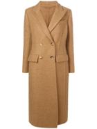 Ermanno Scervino Long Double-breasted Coat - Brown