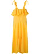 Philosophy Di Lorenzo Serafini - Shift Maxi Dress - Women - Cotton - 44, Yellow/orange, Cotton