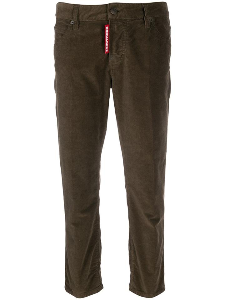 Dsquared2 Cool Girl Cropped Jeans - Brown