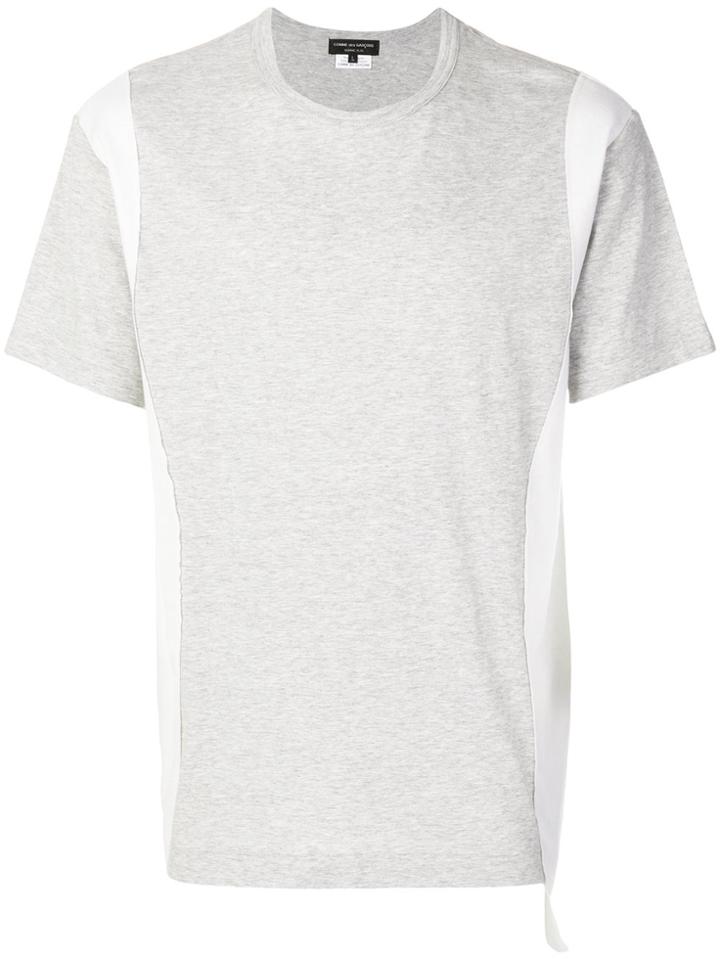 Comme Des Garçons Homme Plus Panel Trimmed T-shirt - Grey