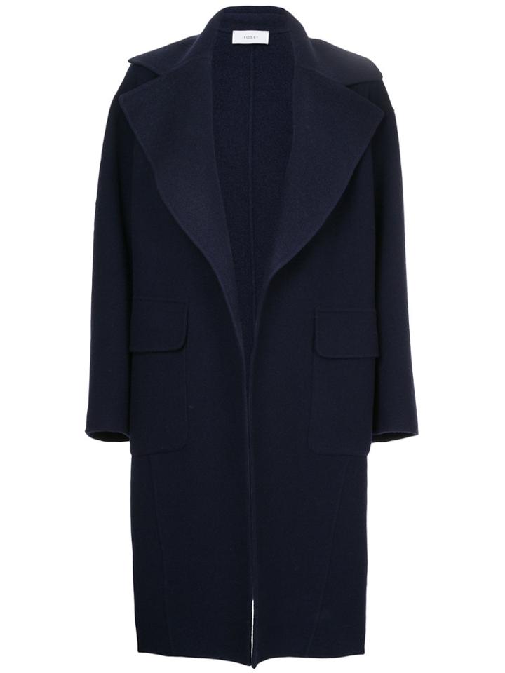 Astraet Single Breasted Coat - Blue