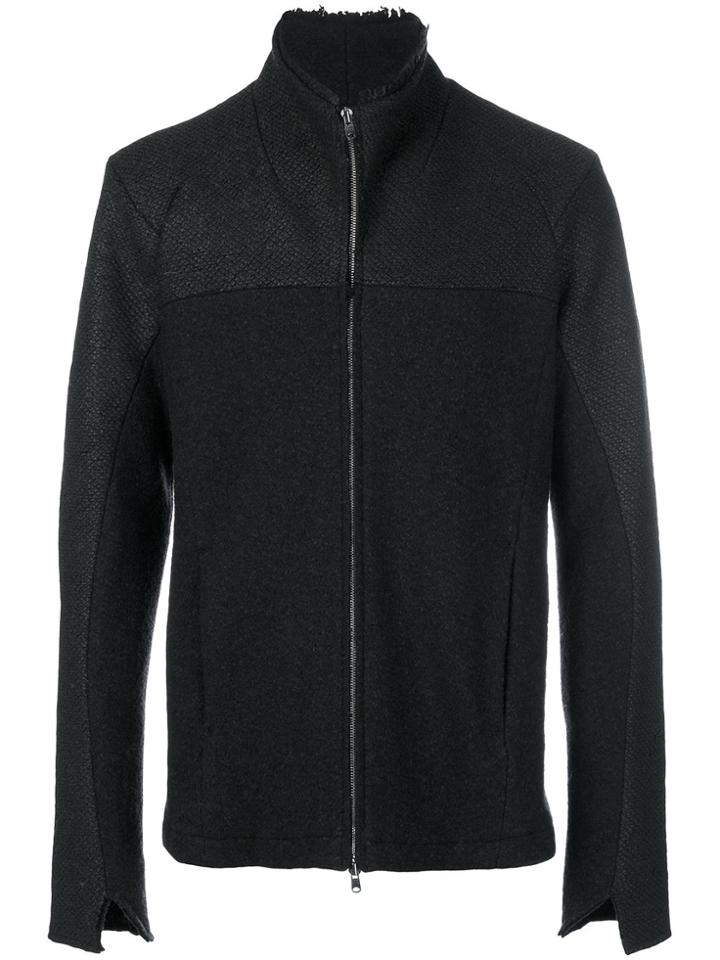 Lost & Found Ria Dunn Panelled Zip Coat - Black