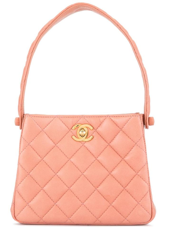 Chanel Vintage Cc Turn-lock Mini Handbag - Pink