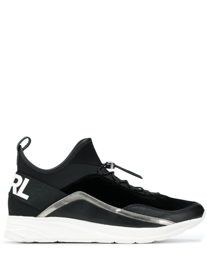 Karl Lagerfeld Rear Logo Sneakers - Black