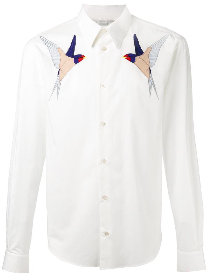 Stella Mccartney Embr Shirt, Men's, Size: 40, White, Cotton/silk