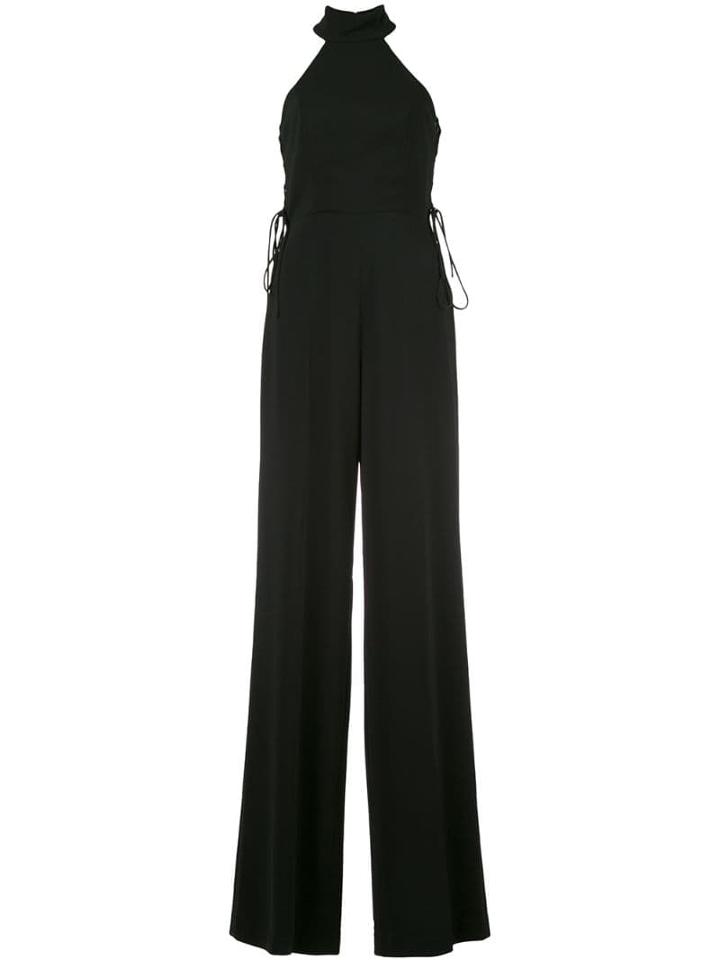 Jay Godfrey Lace-up Detail Jumpsuit - Black