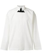 Issey Miyake Formal High Collar Shirt - White