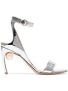 Nicholas Kirkwood Lola Pearl 90 Sandals - Metallic