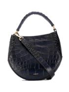 Wandler Crocodile Embossed Tote Bag - Blue