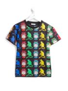 Dolce & Gabbana Kids Monkey Colour Block T-shirt, Boy's, Size: 8 Yrs, Black