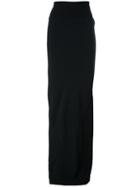 Rick Owens 'coda' Maxi Skirt, Women's, Size: 38, Black, Cotton/acetate/viscose/polyamide