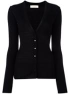 Ssheena V-neck Cardigan, Women's, Size: 44, Black, Virgin Wool