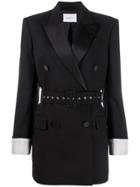 Racil Double Breasted Tuxedo Blazer - Black