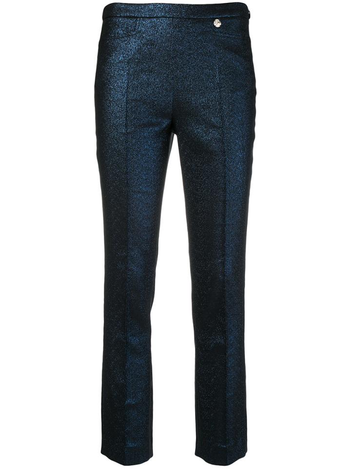 Versace Collection Glitter Trousers - Blue