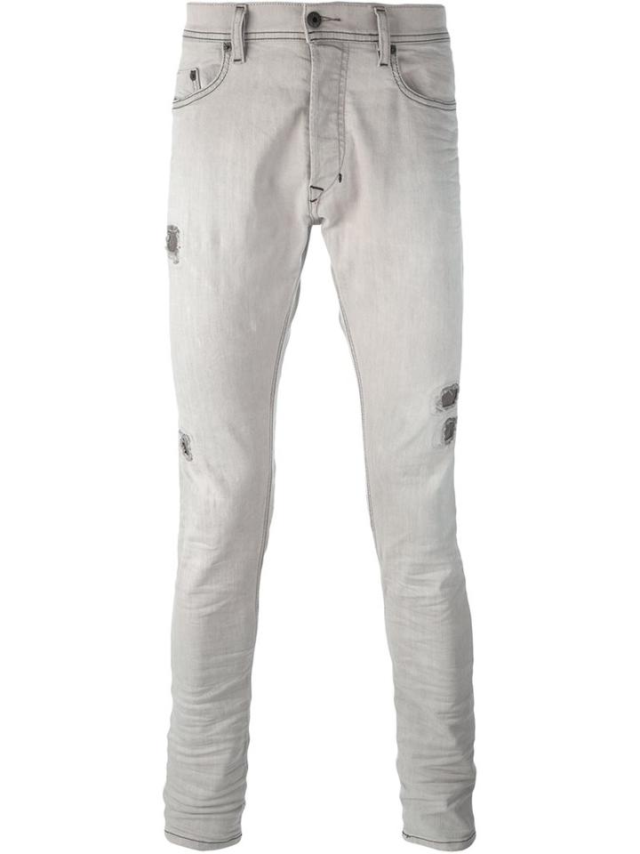 Diesel 'tepphar' Jeans, Men's, Size: 31, Grey, Cotton/spandex/elastane