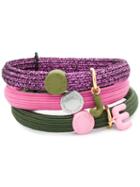 Marc Jacobs Three-pack Elastic Hairbands - Pink
