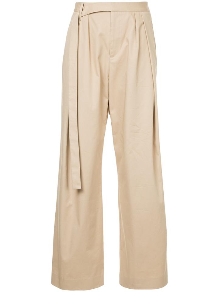 Christopher Esber Multi-tuck Chino Pants - Brown