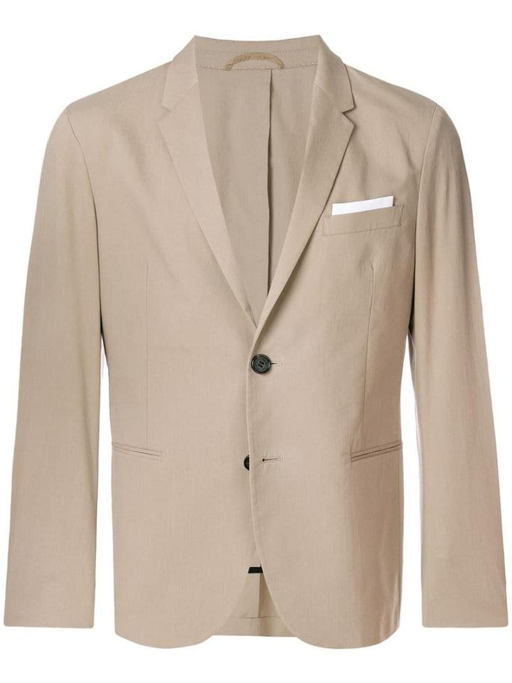 Neil Barrett Single Breasted Blazer - Neutrals