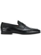 Salvatore Santoro Classic Slip-on Loafers - Black