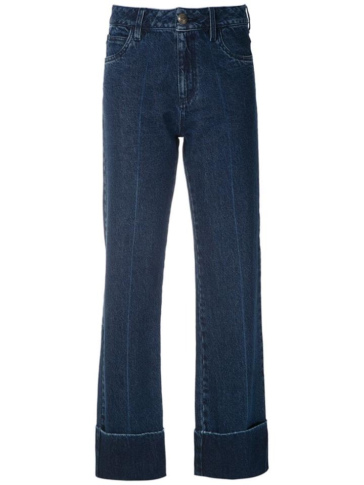 Andrea Bogosian Pry Straight Jeans - Blue