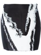Versace Printed Mini Skirt, Women's, Size: 44, Black, Viscose/silk