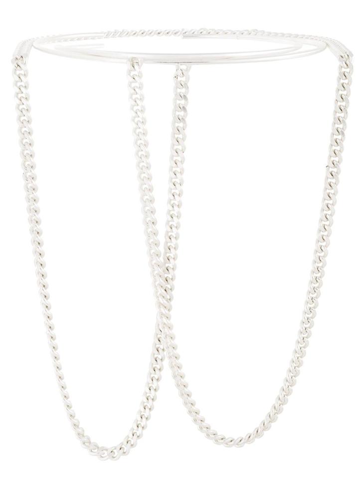 Maison Margiela Chain Link Choker Necklace - Metallic
