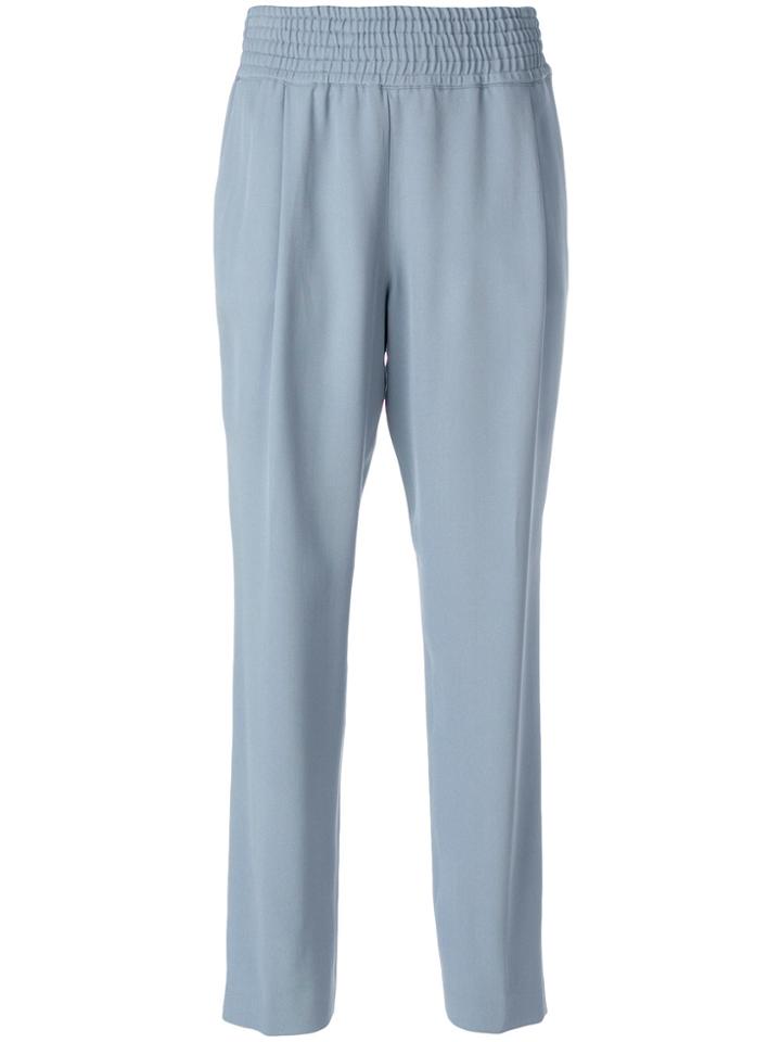 Fabiana Filippi Elastic Waistband Trousers - Blue
