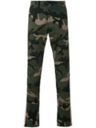 Valentino - Camouflage Straight-leg Trousers - Men - Cotton - 48, Green, Cotton