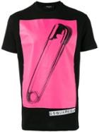 Dsquared2 Safety Pin Print T-shirt, Men's, Size: Xl, Black, Cotton