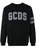 Gcds Logo Print Sweatshirt, Men's, Size: Medium, Black, Cotton